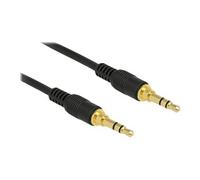 Câble de liaison Delock 85547 audio [1x Jack mâle 3.5 mm - 1x Jack mâle 3.5 mm] 1 m noir