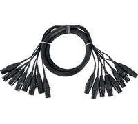 Câble Audio Multicore 8 XLR Mâle vers XLR Femelle 1,5m Multipaire Connecteurs PA
