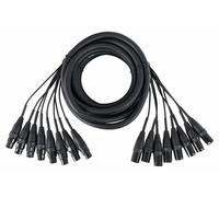Câble Audio Multicore 8x XLR Mâles vers XLR Femelle 5m Multipaire Connecteurs PA