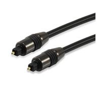 Câble audio numérique (optique) - EQUIP - 147922 - TOSLINK - Mâle - 3 m - Noir