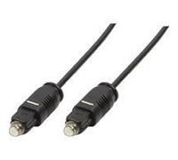 Câble audio numérique optique - LogiLink - TOSLINK (M) - 50 cm - Fibre optique - Noir
