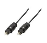 Câble audio numérique optique - LogiLink - TOSLINK (M) - TOSLINK (M) - 2m - noir