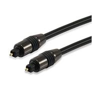 Equip Câble audio optique Toslink 147923 Mâle/Mâle 5 m Noir contacts dorés PVC