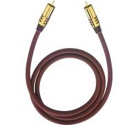 Câble audio Oehlbach 20533 [1x Cinch-RCA mâle - 1x Cinch-RCA mâle] 3.00 m bordeaux contacts dorés