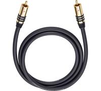 Câble audio Oehlbach 21535 [1x Cinch-RCA mâle - 1x Cinch-RCA mâle] 5.00 m noir contacts dorés