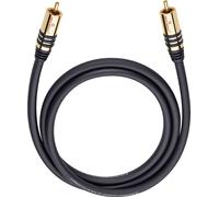 Câble audio Oehlbach 21540 [1x Cinch-RCA mâle - 1x Cinch-RCA mâle] 10.00 m noir contacts dorés