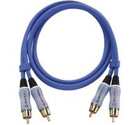 Câble audio Oehlbach 2702 [2x Cinch-RCA mâle - 2x Cinch-RCA mâle] 2.00 m bleu