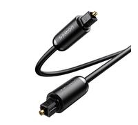 Câble audio optique numérique à fibre optique Toslink SPDIF 1,5 m gris