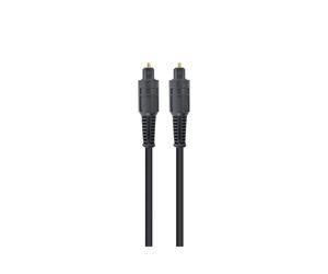 Câble Audio Optique Numérique Gembird Toslink Mâle-Mâle 10m Noir, Réf CC-OPT-10M, OD 4.0mm, Longueur 10 mètres, Poids 300g, Packaging 135x150x50mm