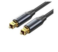 Câble audio optique numérique Vention Toslink SPDIF coaxial 1 m/2 m for amplificateurs Blu-ray Xbox 360 PS4 barre de son câble fibre optique(New Alloy shell,1m)
