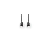 Nedis Câble optique CABW25000AT20 – TOSLINK mâle-mâle 2 m, fibre optique, anthracite