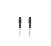 NEDIS Câble Audio Optique TosLink Mâle - TosLink Mâle 2,0 m Noir