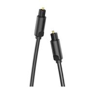 Câble audio optique (Toslink) - VENTION - BAEBG - 1,5 m - Noir - Transmission sans interférence