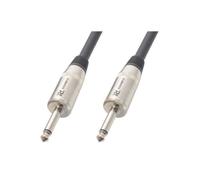 Câble audio - PD Connex - Jack 6.35 M - 6 m - Noir - Fiches en métal de qualité