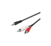 Goobay Câble adaptateur audio/vidéo 50779 – Jack 3,5 mm stéréo vers 2x RCA – 20 m