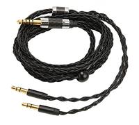 Câble Audio pour Casque, 8 Cœurs équilibrés 4,4 Mm vers Double Câble Audio Auxiliaire Plaqué Argent 3,5 Mm pour MDR Z7 Z1R, pour Teloon D7100 D7200 D600 D9200, pour T1 T5, 1,2 M/3,9 Pieds