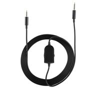 Cable audio pour casque de jeu portable noir en TPE avec prise 3,5 mm pour Logitech astro a10/a40/a30/a50, avec reglage