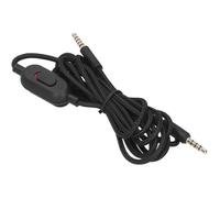 Câble audio pour casque - EBTOOLS - Logitech G233 G433 GPRO - Contrôle du volume - Contrôle du microphone - Noir