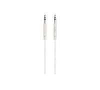 Belkin - Câble Audio Premium, Jack-Jack 3,5mm - Blanc Métallique