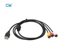 Câble audio public 3.5mm vers 3RCA, usb 2.0 mâle vers femelle, 1.5m, 150cm, 5ft