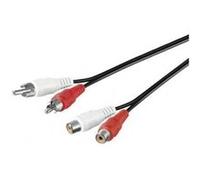 Rallonge de câble audio stéréo - [MARQUE] - 2xRca m/f - 10m