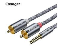 câble Audio RCA 3.5 à 2 RCA, 3.5mm vers 2RCA mâle, séparateur Aux, pour TV, DVD, numérique