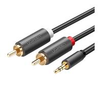 2 RCA male to 3.5mm Audio Jack male cable - 3 Meter