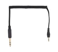 Câble Audio Rétractable Plaqué or Câble Adaptateur Audio Portable ciciglow 6,35 Mm vers 3,5 Mm pour PC Portable MP3 Haut-parleurs de(Dual Sound Male)