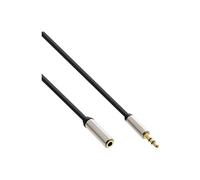 Connectique Audio / Vidéo InLine Câble audio Slim de 3,5 mm mâle à femelle stéréo 5 m