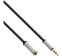 Câble audio Slim InLine® de 3,5 mm mâle à femelle stéréo 5 m Noir G