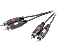 Câble audio Speaka 2x RCA 1,5 m SpeaKa Professional SP-7869764 [2x Cinch-RCA mâle - 2x Cinch-RCA mâle] 1.50 m noir