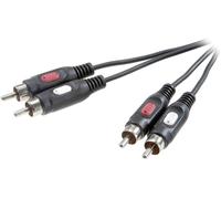 Câble audio Speaka 2x RCA 2,5 m SpeaKa Professional SP-7869768 [2x Cinch-RCA mâle - 2x Cinch-RCA mâle] 2.50 m noir