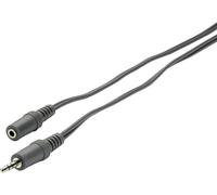 Câble audio SpeaKa Professional SP-1300376 [1x Jack mâle 3.5 mm - 1x Jack femelle 3.5 mm] 2.00 m gris