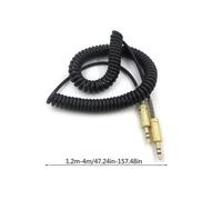 Câble audio spiralé AUX 3,5 mm de remplacement pour enceinte Marshall Woburn Kilburn II, plaqué or blanc