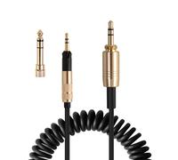 Câble audio spiralé HD599 SE de rechange pour casque Sennheiser HD598, HD599, HD569, HD579, HD518, 2,5 mm à 3,5 mm, câble d'extension auxiliaire de 1,5 m à 4,9 m