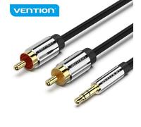 Câble audio splitter 3.5mm - VENTION - 1m - Compatible TV et Hi-Fi - Plaqué or - Cuivre émaillé