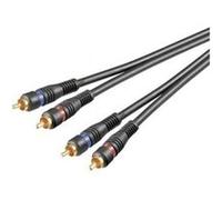 Wentronic Câble audio / vidéo (2x prise RCA à 2x prise RCA) 10 m (Import Allemagne)