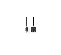 Câble audio stéréo 3,5 mm mâle - 2x 3,5 mm femelle 0,2 m anthracite