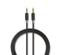 Câble Audio Stéréo 3,5 mm Mâle - 3,5 mm Mâle 3,0 m Anthracite