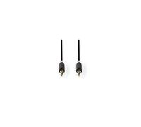 Câble audio stéréo 3,5 mm mâle - 3,5 mm mâle 3,0 m anthracite