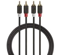 Câble Audio Stéréo, 4x RCA - 2 m