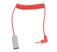 Câble audio stéréo avec connecteur coudé, fiche plaquée or, conception anti-nœuds, câble spiralé flexible compatible avec les appareils