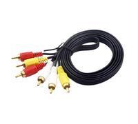 Câble Audio Stéréo, Câble Audio 3,5 Mm | Câble Audio Stéréo Câble Vidéo de 1,20 M - 3 Mâles vers Câble Composite 6 Broches Accessoires Audio Pour Décodeur Et Mp3