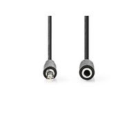 Câble audio stéréo - NEDIS - CAGL22050BK50 - 5.00 m - Plaqué nickel - Noir