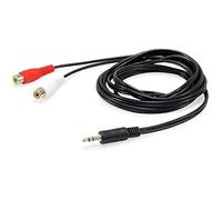 Câble Audio Stéréo - EQUIP - 2 x RCA 3,5 mm - 2 RCA Femelle - 250 m - Plaqué Nickel