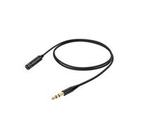 Cable Audio Stereo Jack / Jack - 3,5Mm Male/Femelle - Noir 1 Metre