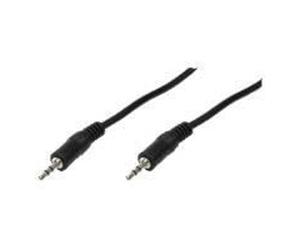 Câble audio stéréo - LOGILINK - 2 x Jack 3,5mm Mâle - Noir - 5m