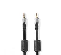 Câble Audio stéréo Mâle 3,5 mm vers Mâle 3,5 mm 5,00 m Anthracite