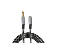 Câble audio stéréo MatchCord 3,5 mm vers prise 3,5 mm 1 m textile noir