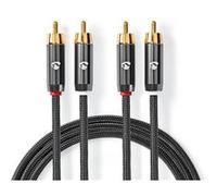 Câble audio stéréo Nedis CATB24200GY10 1.00 m